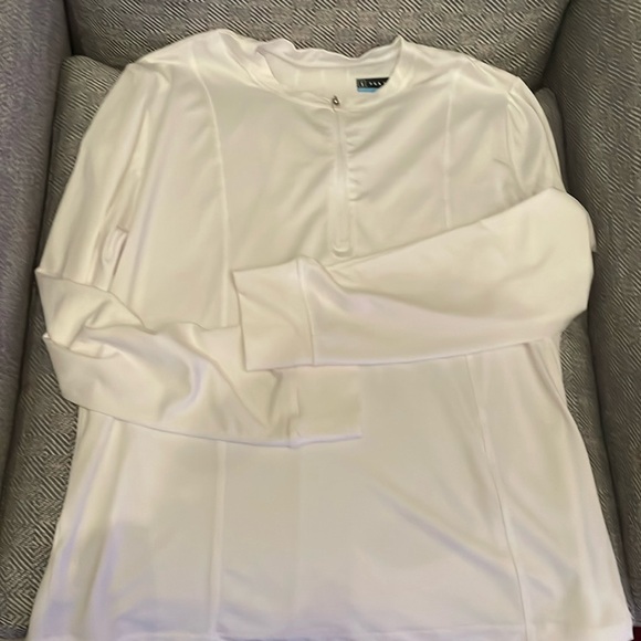PGA Tour Tops - White dry fit PGA Tour quarter zip XL